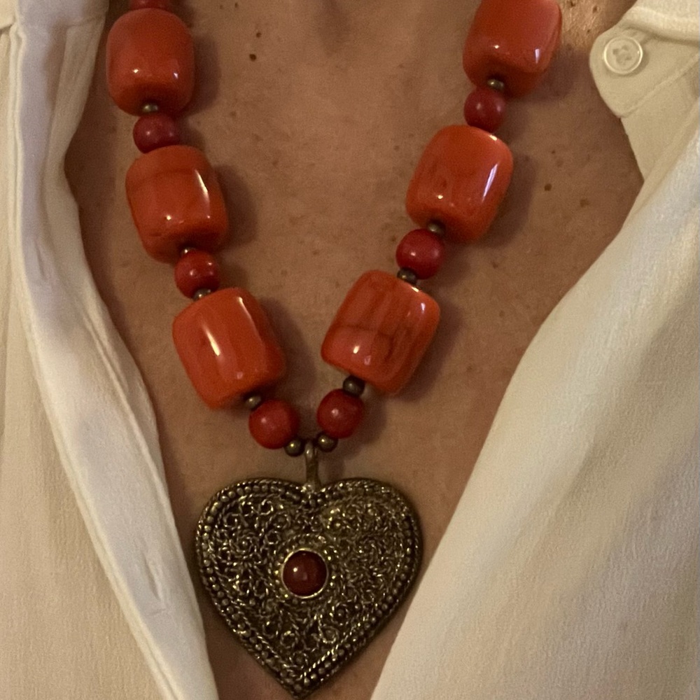 Orange necklace